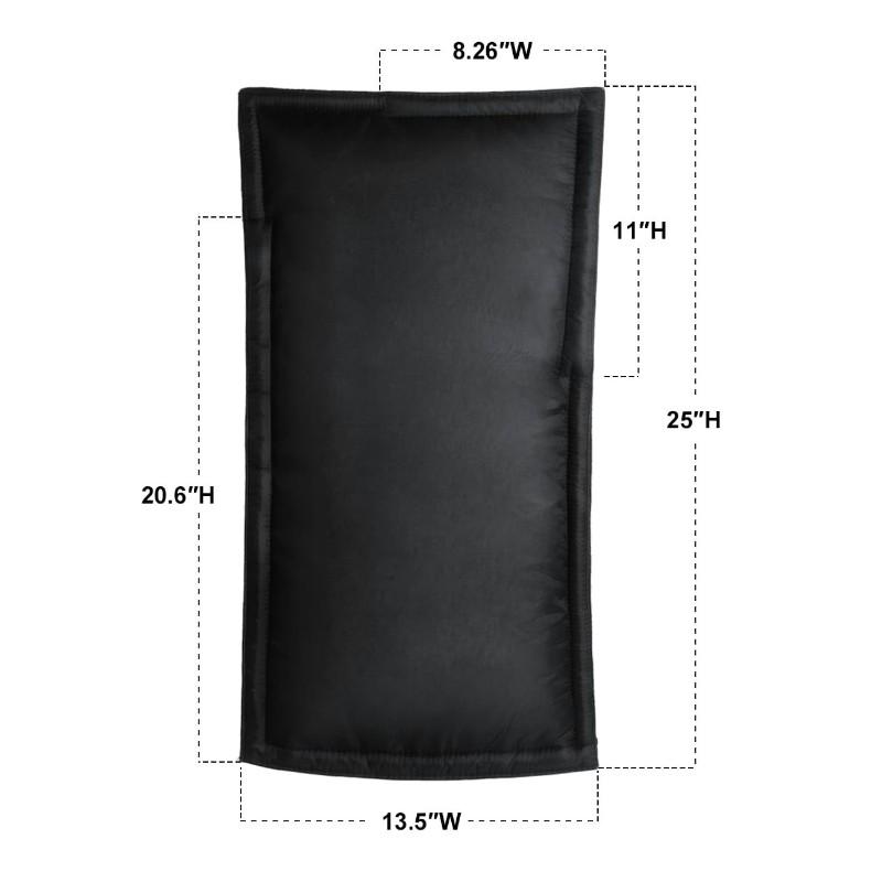 

Insulated Heat-Protective Outdoor Faucet Cover 25 H X 13.5 W For Garden, RV Park,Lawn, Sprinkler Protector For Winter Systems чорний