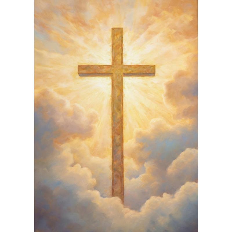 

Ретро Картина Маслом Религия Христианство Божественность Крест Иисус Люди Постер Печать на Холсте Искусство Домашняя Комната Настенная Картина Декорация 21cm×30cm NoFrame