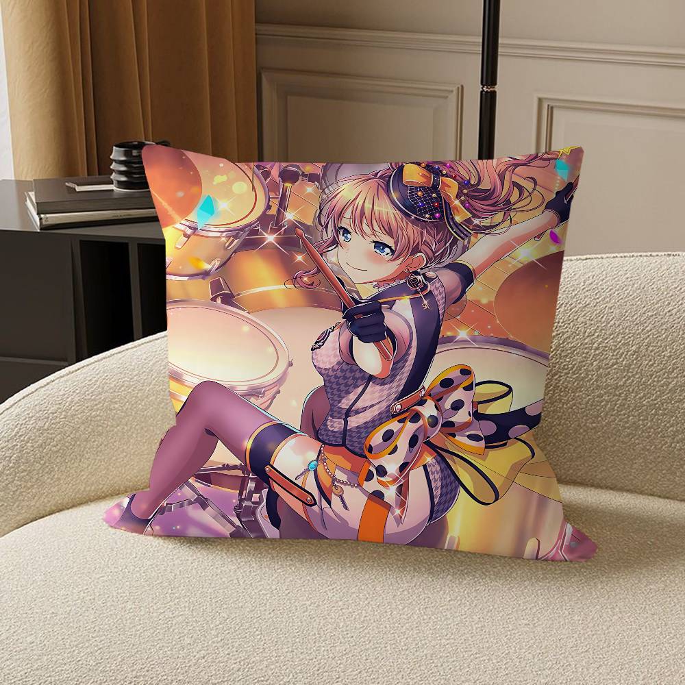 Yamabuki Saaya Office Cushion Pillowcase Car Cushion Cover45X45CM Lumbar Pillowcase Sofa Pillowcover