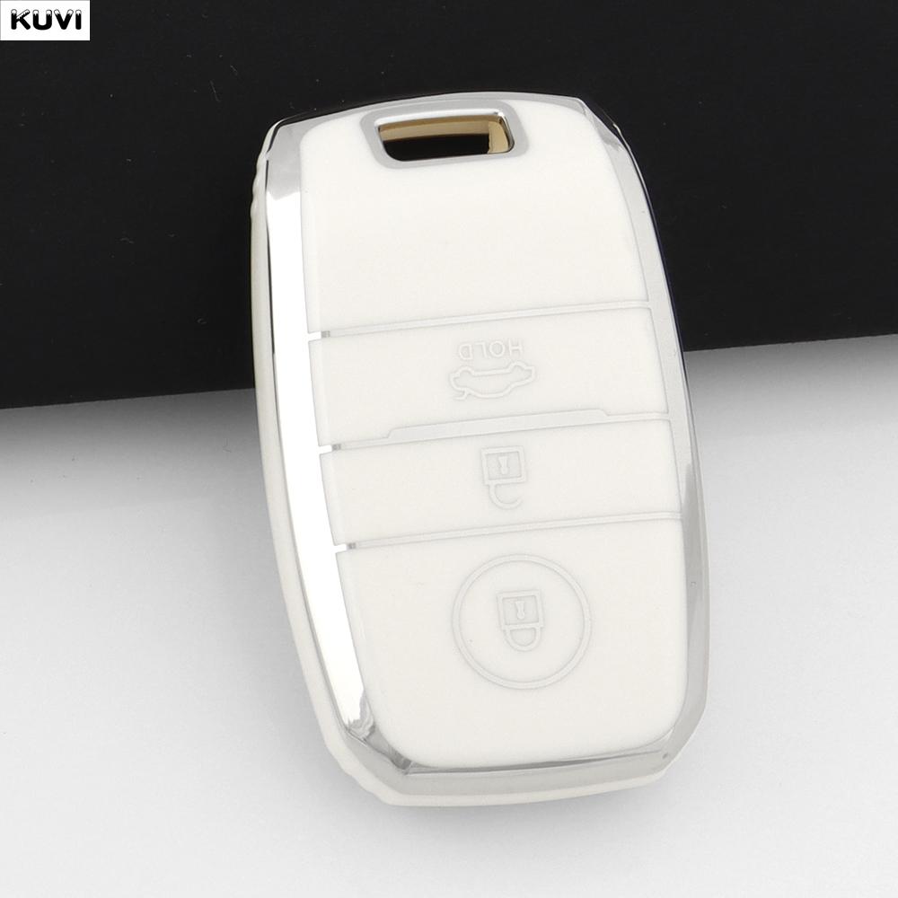 TPU Car Smart Key Case Cover Fob Keychain For 3 4 Buttons Kia Sportage Cerato Optima K2 K3 K4 K5 RIO Picanto Soul Sorento Sedona