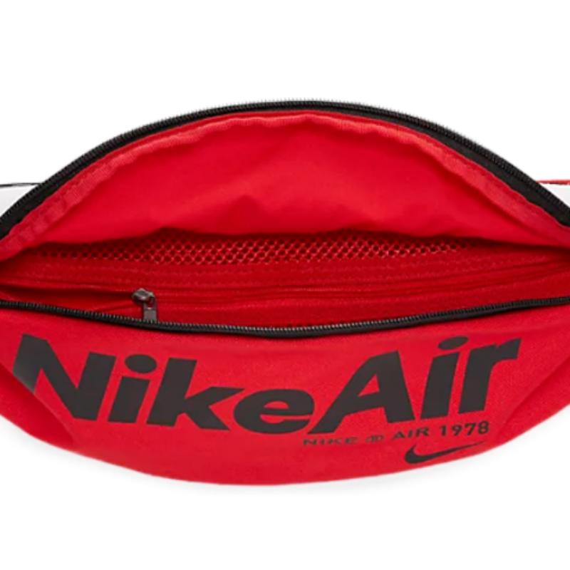 Nike Heritage Polyester Fanny Pack Regular Unisex University Red Casual CT5226-657