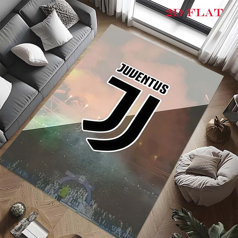 Tappeto Rug Juve per Soggiorno Camera da Letto Casa Decorazione Divano, Tappetino Antiscivolo per Giochi Bambini