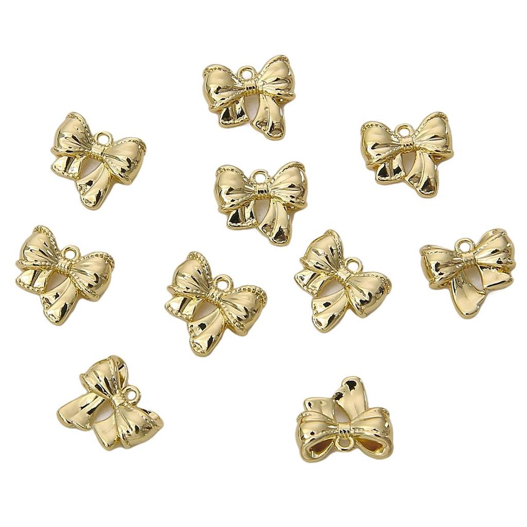 Copper Bow Pendant for DIY Jewelry Making Craft 1 Pc