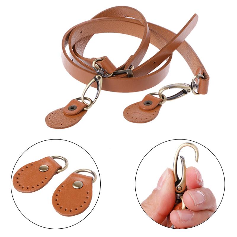 120cm Adjustable Bag Strap Replacement Leather Shoulder Handle Bags Buckle Straps for Handbag Crossbody Purse DIY Accessories