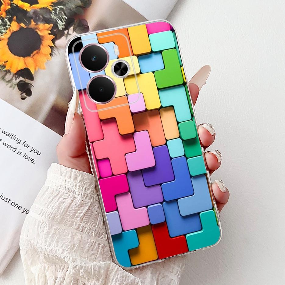 

For Realme 14 5G Case RMX5075 Luxury Fashion Painted Cover Soft Silicone Phone Case For Realme 14T Realme14 T 5G Back Cover Bags Realme 14T 5G