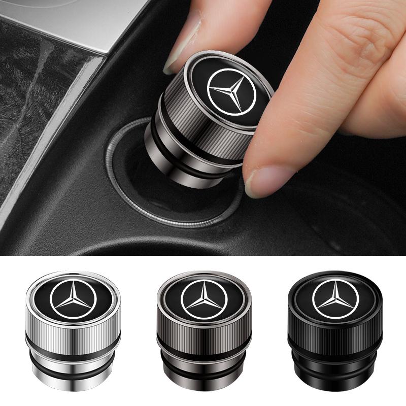Car Cigarette Lighter Cover Dust Proof Decoration Cap For Mercedes Benz AMG A C E Class W201 W210 W108 W204 W205 W203 W205 W176 JO1