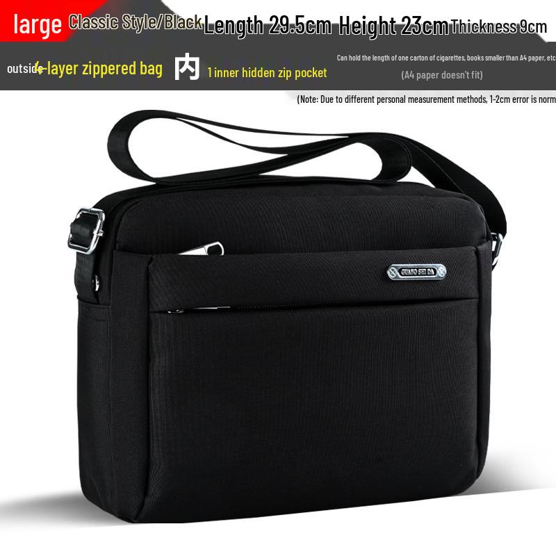 Trendy Men's Waterproof Oxford Crossbody Shoulder Bag