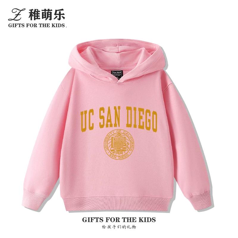 Fun UCSD (University of California, San Diego) Print Kids' Hoodie – Cute, Versatile Fall/Winter Pullover for Boys and Girls