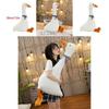 White Goose Pillow Plush Toy Adorable Sleeping Pillow Soft And Cuddly Stuffed Doll For Kids