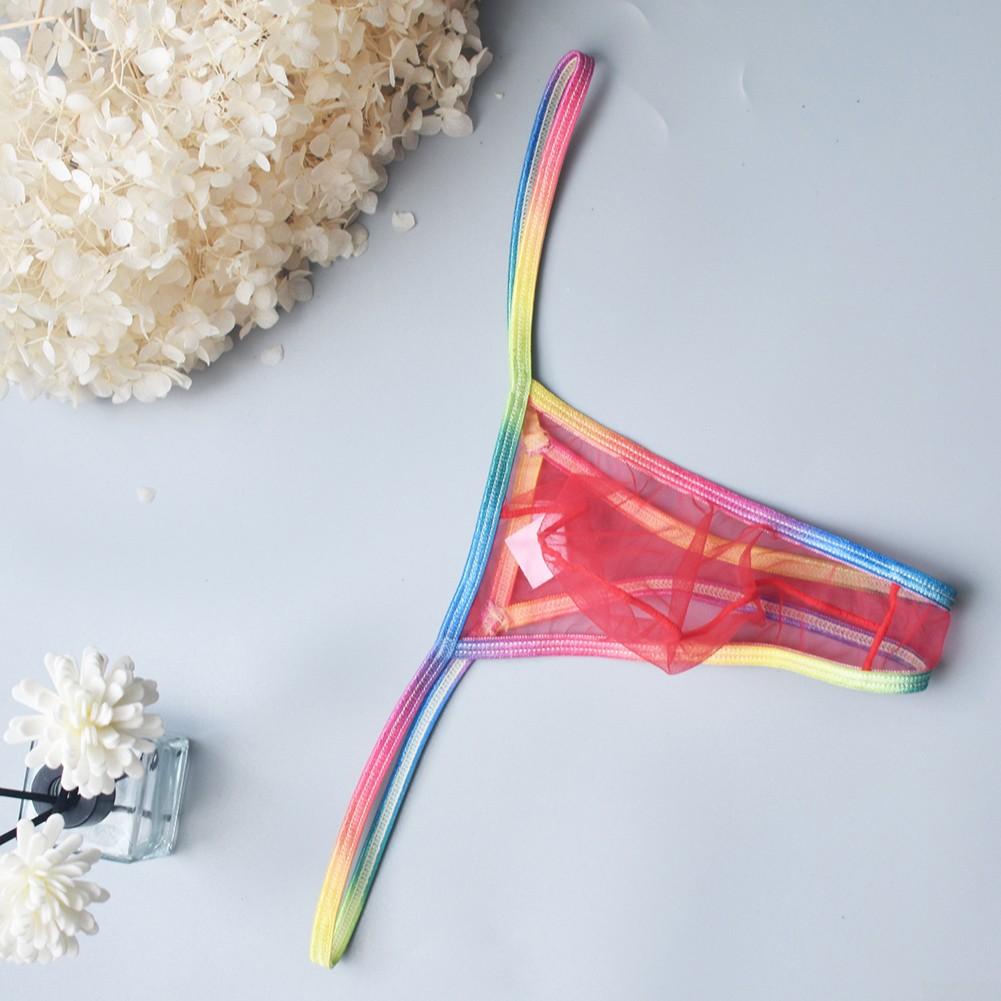 Underbukser med lav midje for menn Mesh Thong Underbukser