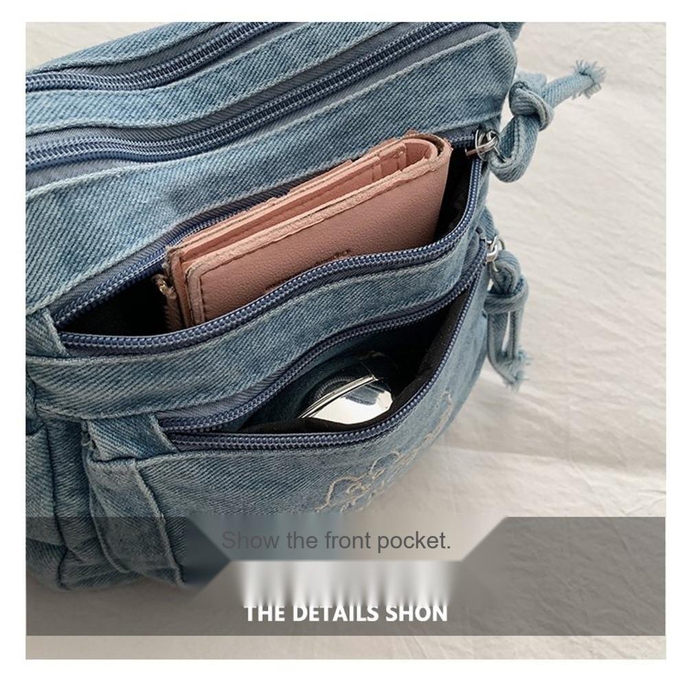 Lightweight Large Capacity denim Multipurpose Storage Bag for Daily Use