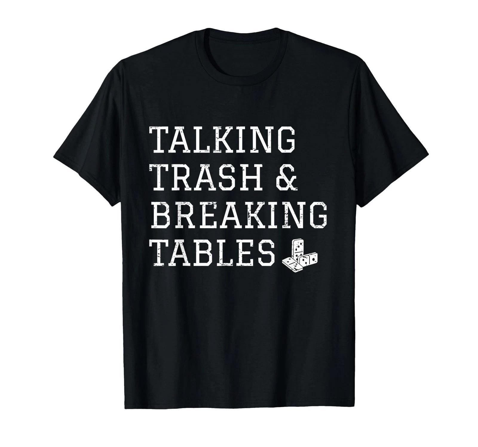 Domino Player Domino Game Provocation Table Break T-Shirt_ 2XL