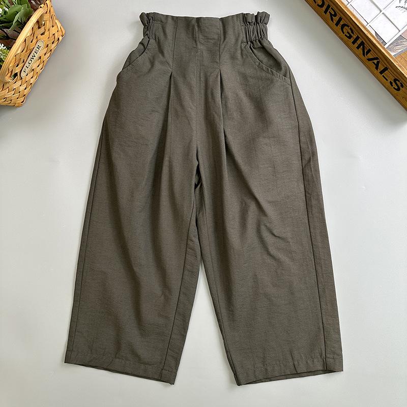 2026 Spring New: Girls  Casual Wide-Leg Pants - Loose, Versatile, Stylish Sportswear 150 cm