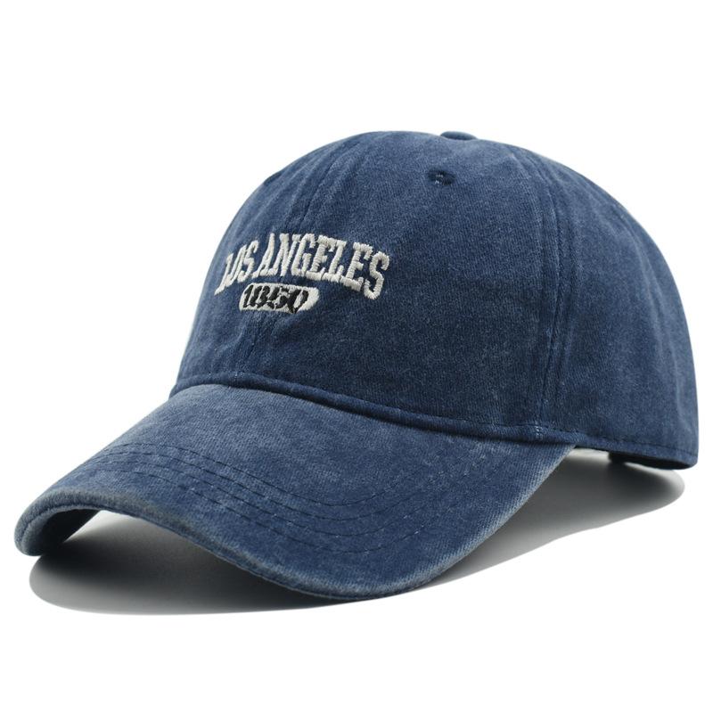 Fashion Casual Baseball Cap for Women Men Cotton Soft Top Hats Unisex Los Angeles Embroidery Snapback Hat Hiking Sunscreen Caps