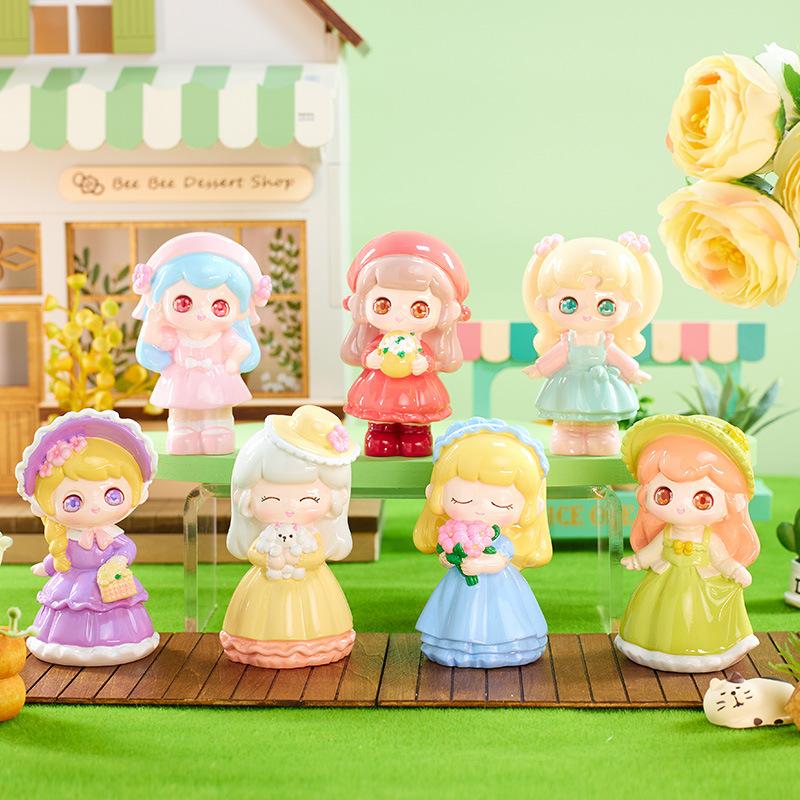 Creative New Girl Cartoon Trendy Toys Blind Box Doll Punk Girl Heart Small Ornaments Birthday Gift Desktop Handmade