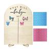Wooden Baby Gender Reveal Voting Board with Stand Sticker Baby Gender Reveal Party Supplies Baby Gender Reveal Decors