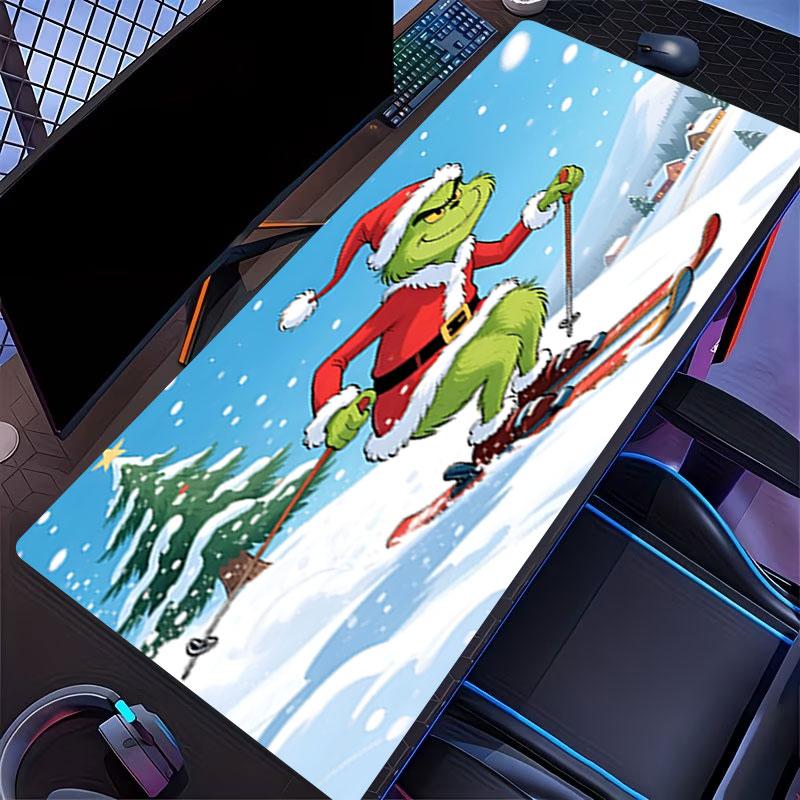 The Grinch Print Mouse Pad, for Keyboard Pad Laptop PC Mat for Office Home Use, Desk Decor, Perfect Birthday Gift for Gamers