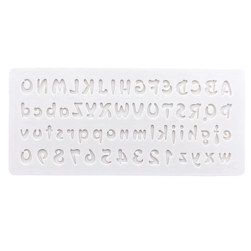 Alphabet Number Silicone Mold Sugarcraft Cupcake Baking Mold Resin Tools Fondant Cake Decorating Tools