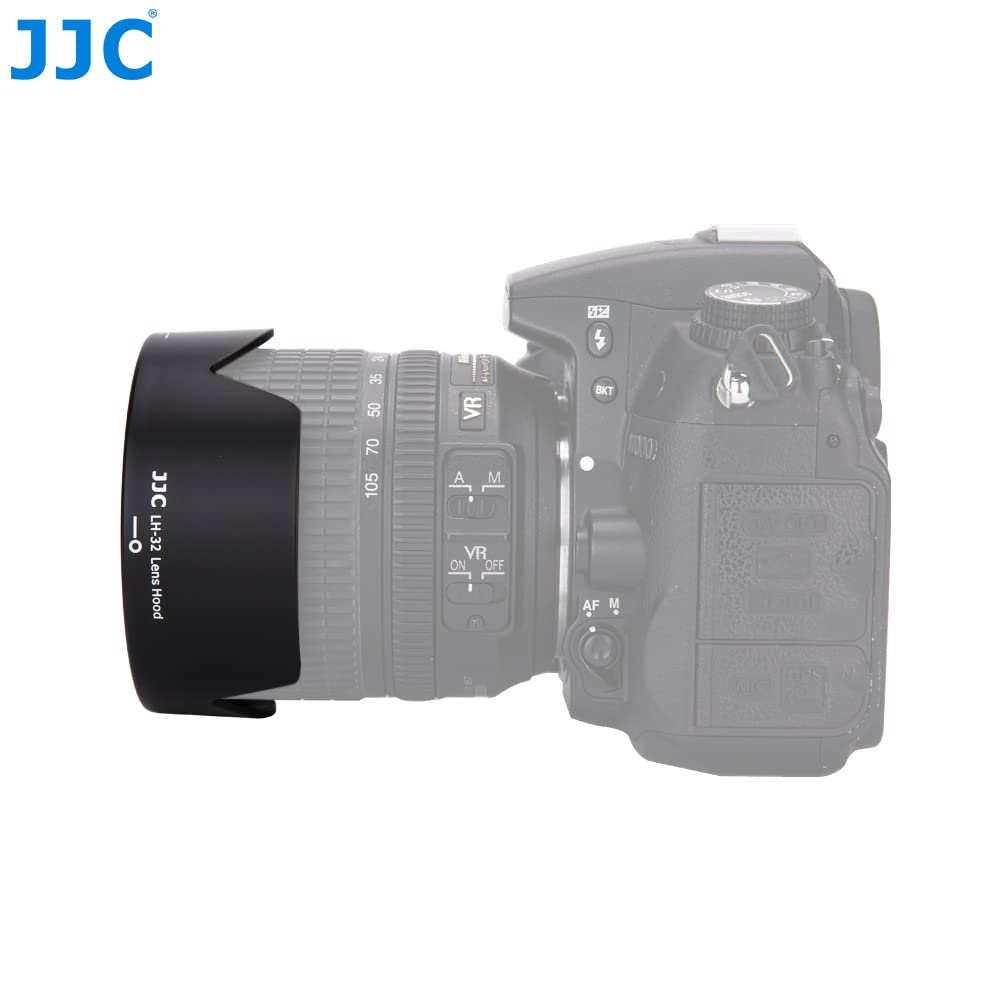 JJC Reversible Lens Hood Compatible with Nikon DX NIKKOR ED VR ED VR DX DX HB-32 AF-S 18-105mm f/3.5-5.6G / 18-140mm f/3.5-5.6G & AF-S Zoom-Nikkor