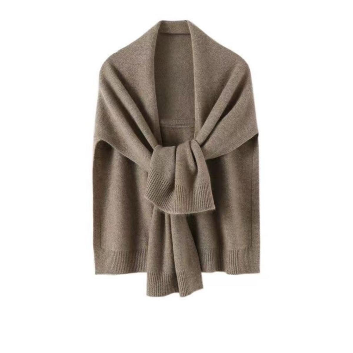 

Жіночий елегантний шарф-шаль - М який і теплий для будь-якої пори року, Універсальна накидка на шию, що підходить для светрів, сорочок і повсякденних суконь дубильна кора