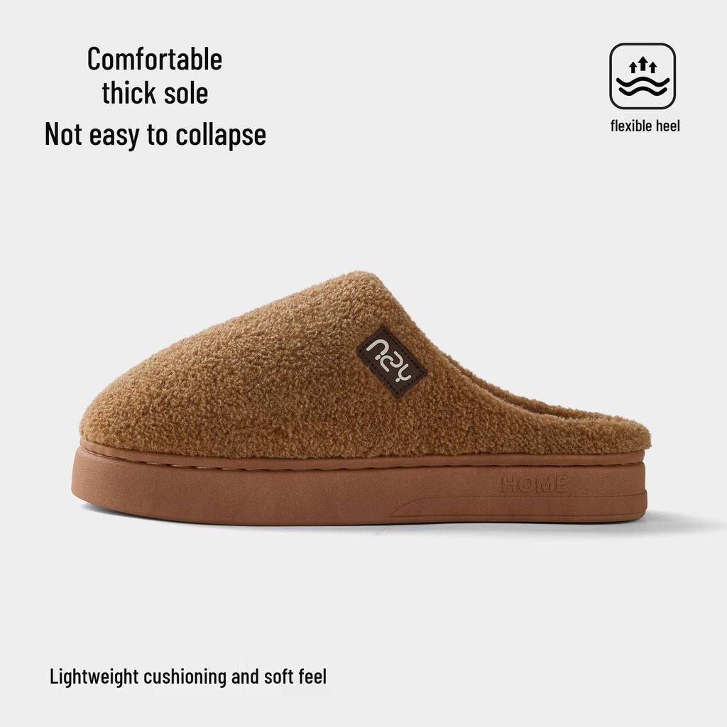 Women's Winter Indoor Furry Slippers - Thickened Velvet, Soft Sole, Warm and Cozy