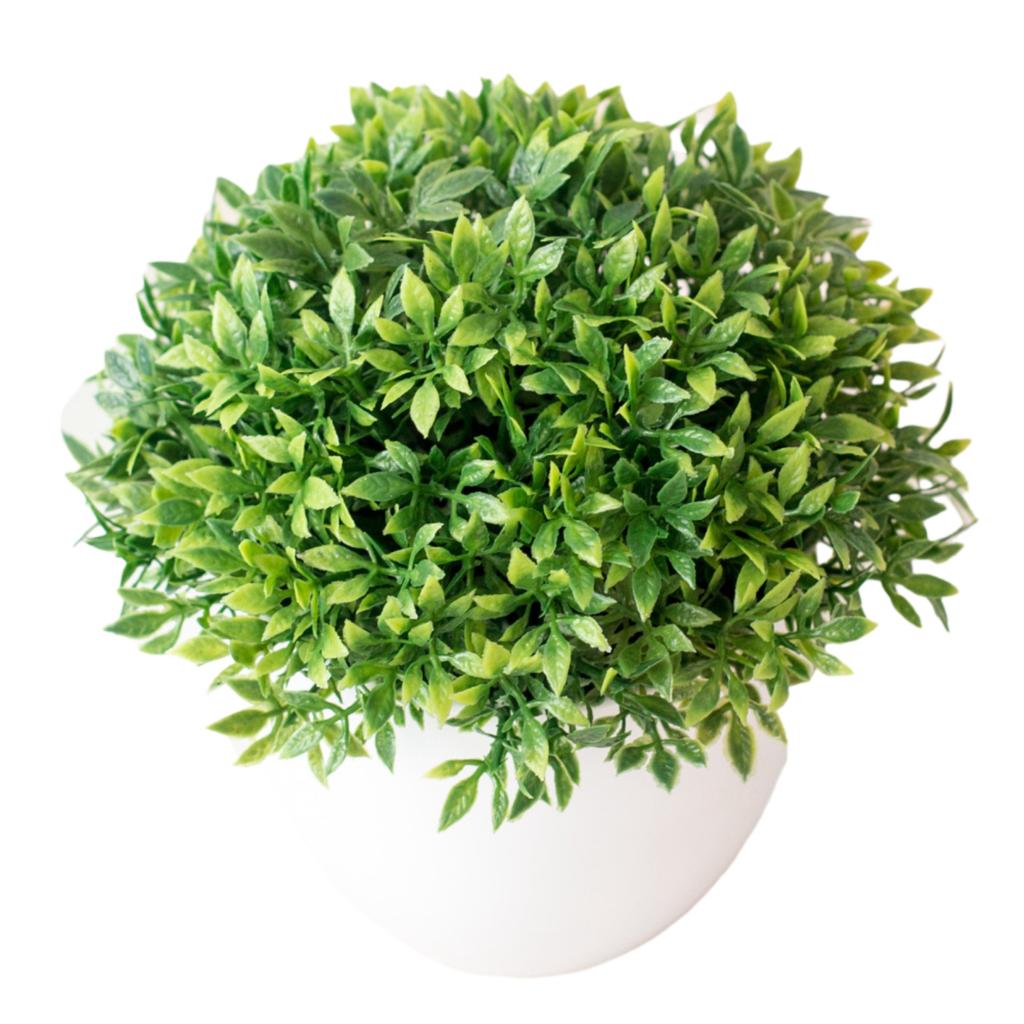 Artificial Plants Potted Green Bonsai Small Tree Grass Plants Pot Ornament Fake Flowers for Home Garden Decoration Wedding Party