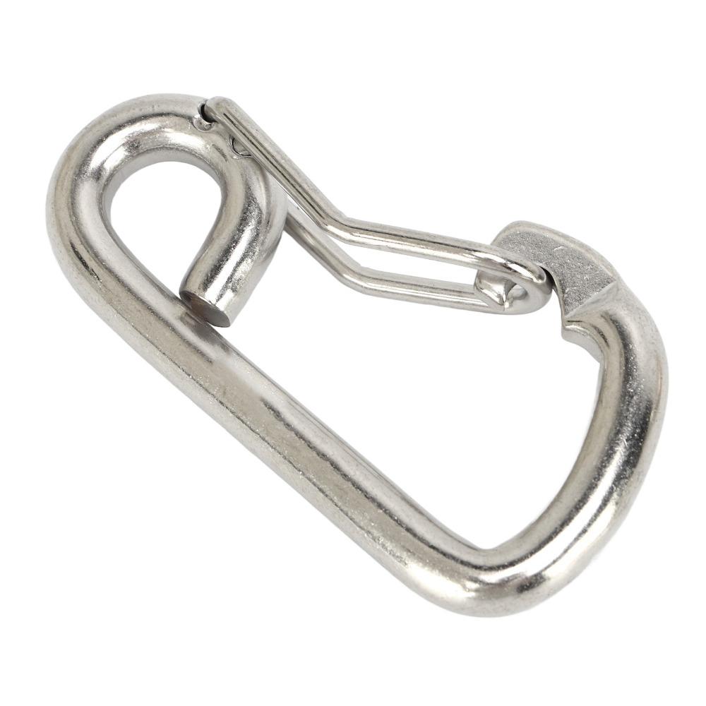 80mm Scuba Diving Safety Carabiner 316 Stainless Steel Diving Carabiner Scuba Diving