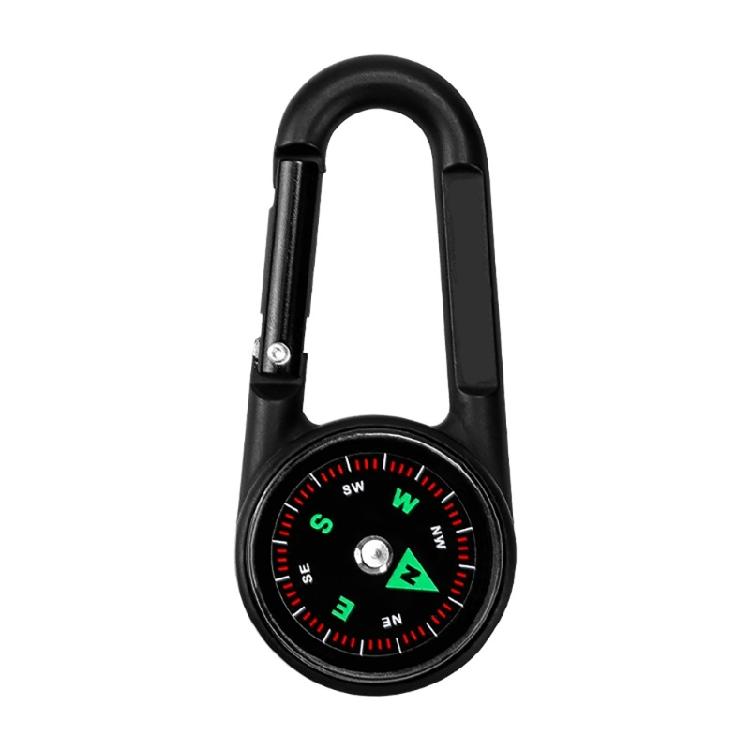 Light Weight Camping Compasses Thermometers Outdoor Small Compasses Carabiner Backpack Buckle Hiking Camping Accessories