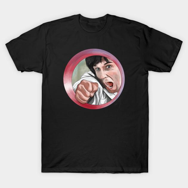

Men Black Print T-shirt Kung Pow: Enter The Fist No-Cut Transfer Paper Print Cotton Tshirt L чёрный