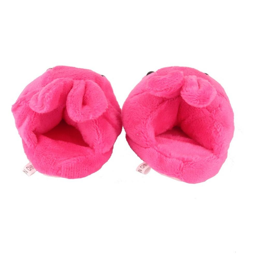 Rabbit Bear Doll Slippers Cartoon Animal Doll Accessories Lovely Mini Plush Shoes  1/4 BJD Dolls