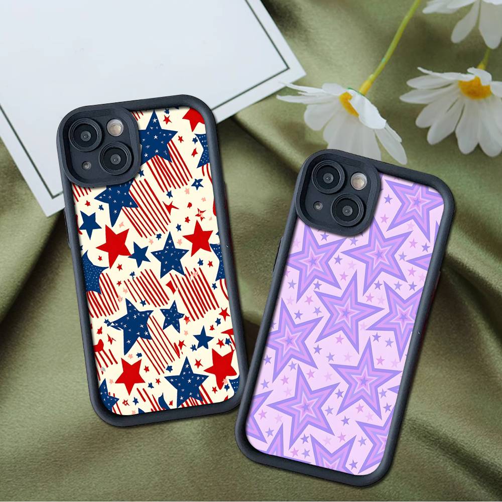 Phone Case Fashion Vintage Large Stars For Xiaomi Mi 15T 17 15 14 13 12 14T Lite Poco M7 F7 M6 X7 X6 F4 F5 Pro Ultra Back Cover