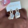 Korean Heart Zircon Stud Earrings: Elegant, Versatile Everyday Design for Women