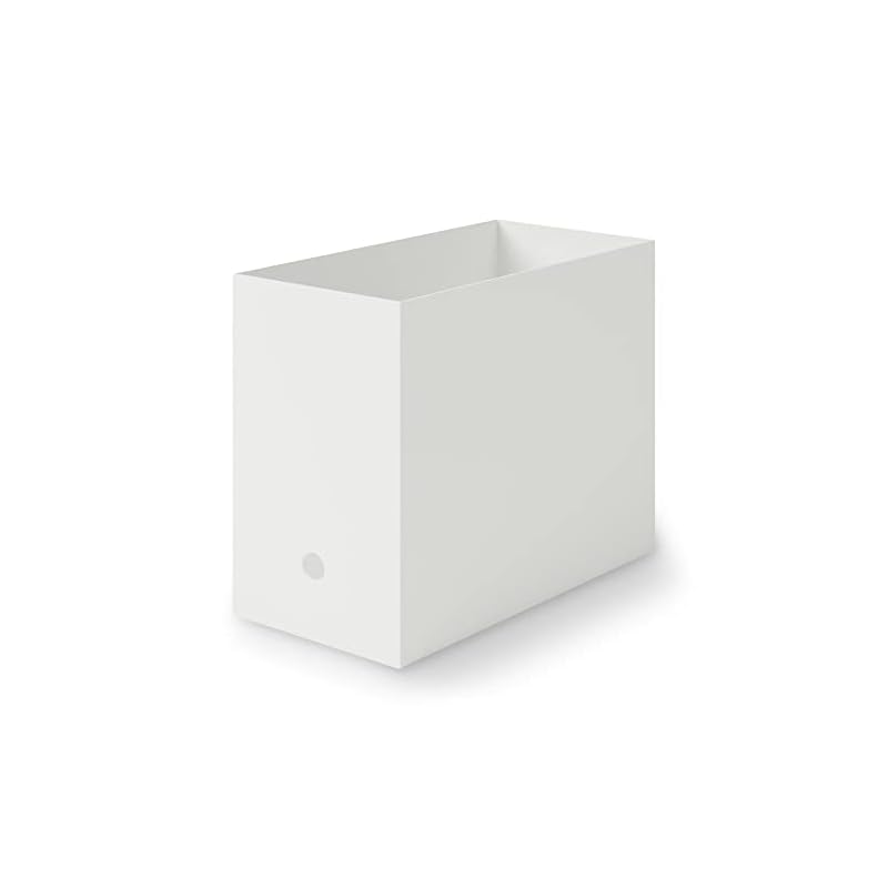 MUJI Recycled Polypropylene File Box - Standard Type - Wide - White Gray, Approx. W15 X D32 X H24cm, 83904371