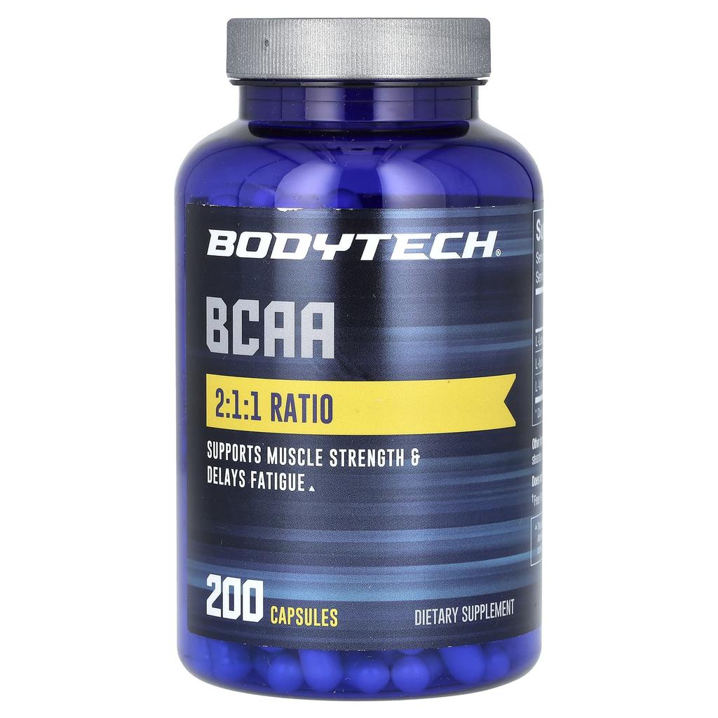 BodyTech BCAA, 200 Capsules