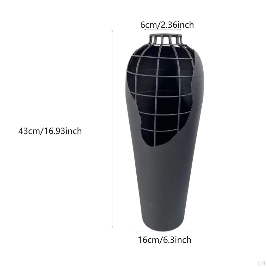 Decorative Iron Art Vase for Tabletop Use Functional Container Flowers