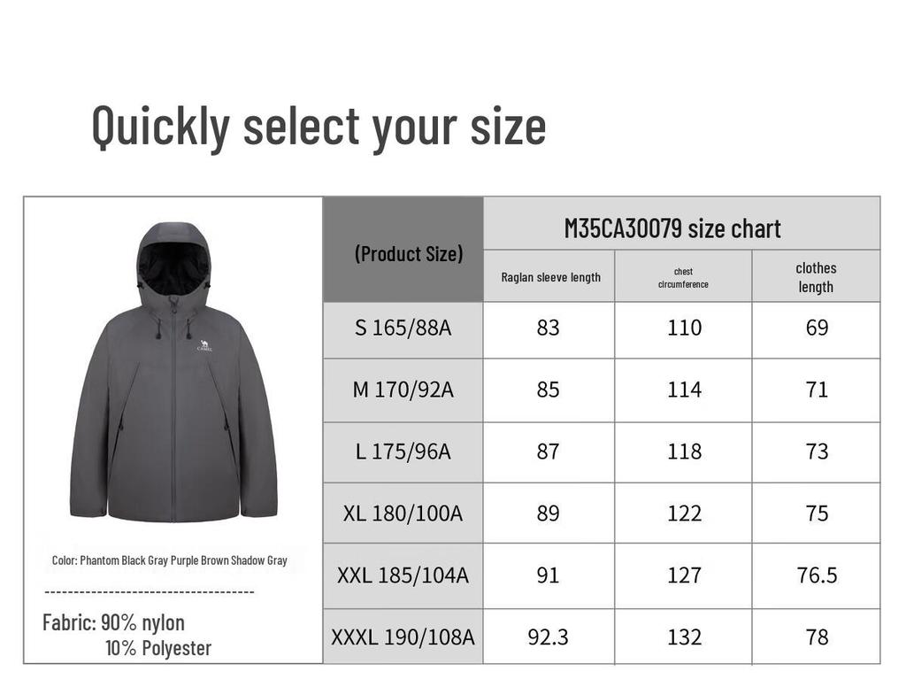 Camel Herren Primaloft Gold 60g Kapuzen-Steppjacke