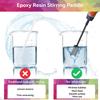 2PCS Epoxy Mixing Stirring Rods Paint Putty Cement Mixer Attachment with Drill Chuck for Epoxy Resin Latex Oil Paint