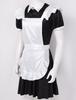 Men Sissy French Maid Outfits Cosplay Costumes Puff Sleeve Button Down Fancy Dress With Apron And Headband