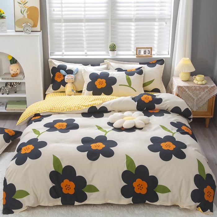 Aloe Cotton Brushed Flannel Duvet Cover for Dorms - Available in 1.5, 1.8, 2 Meters - Pure Cotton