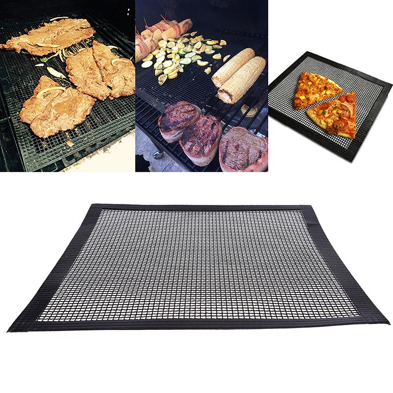 Buy Black BBQ NonStick Grill Mat Barbecue Cooking Mesh Pad Baking