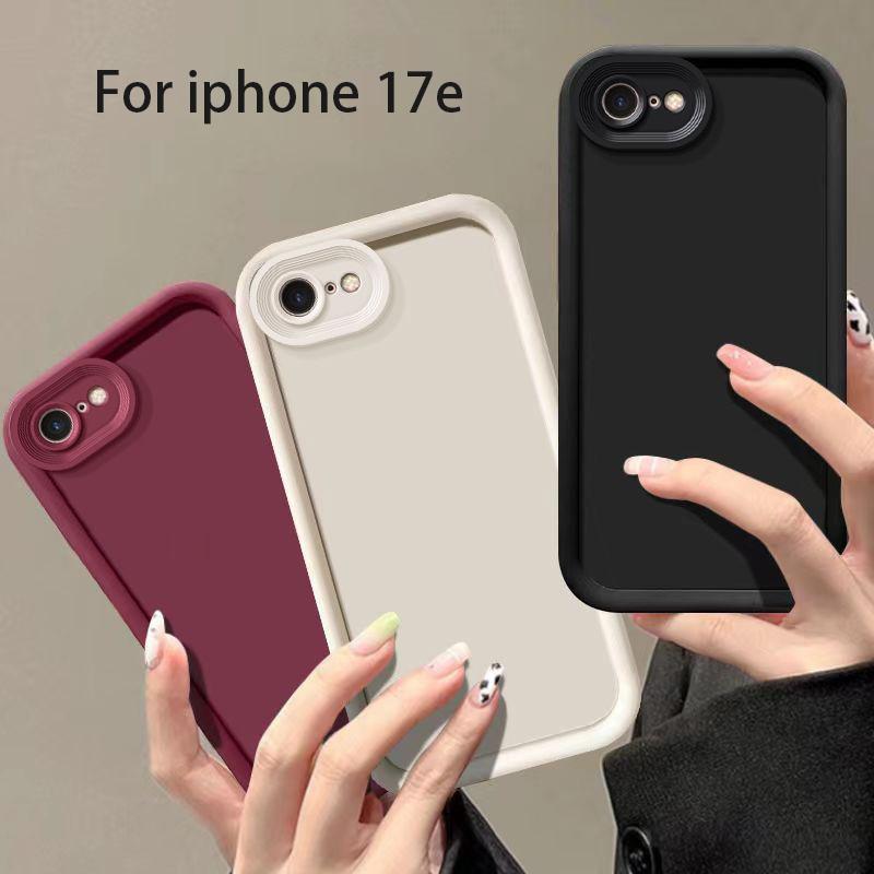 Cellphone Case For For Iphone 17E Back Cover Apple For Iphone 17e Ladder Protection Camera Matte Soft Silicone Fundas