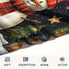 snowman Print Flannel Blanket, High quality Comfortable for All Seasons, Home Decor, Warmth and Comfort, Perfect for Christmas Gifts