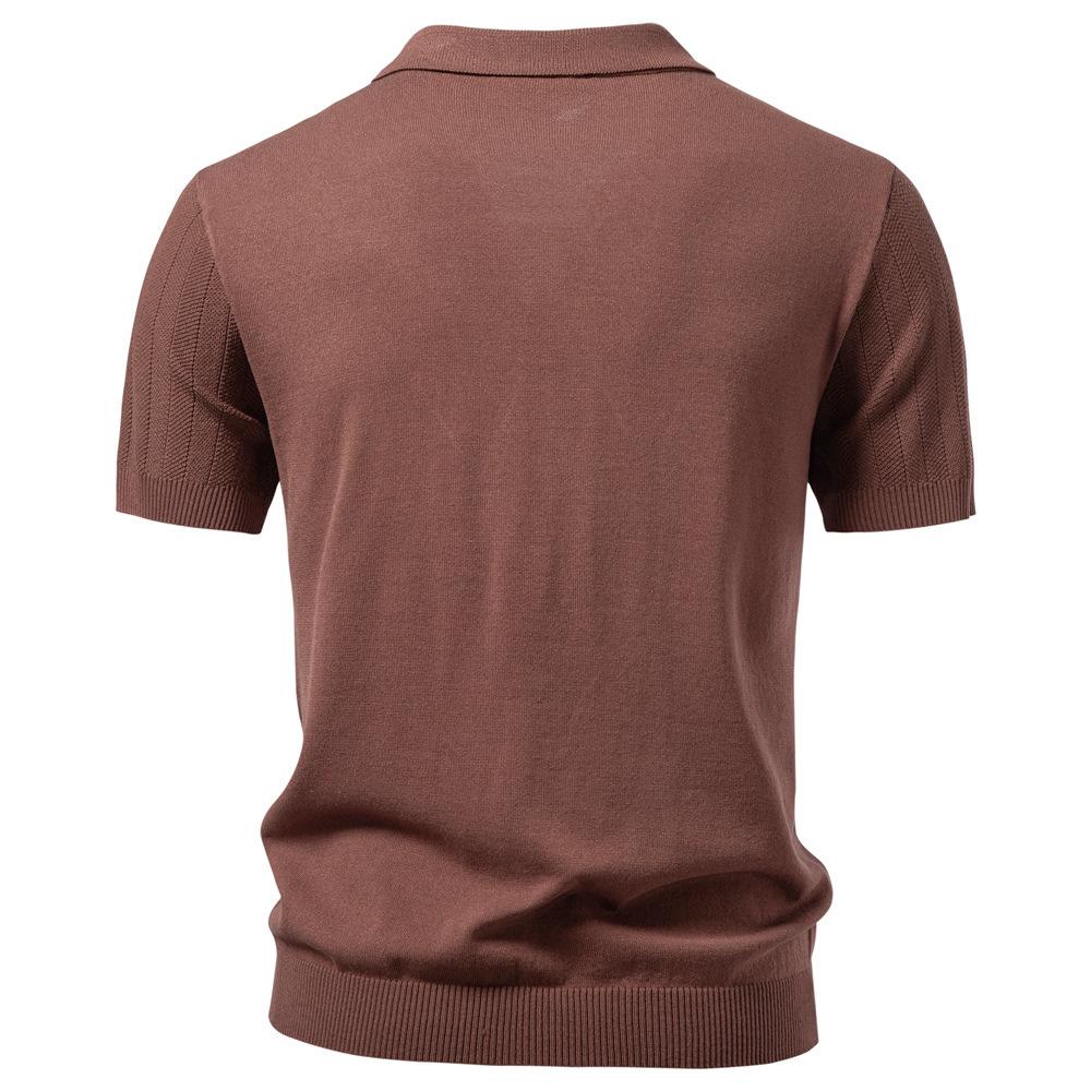 Reebok 2026 Spring/Summer New Embroidery Fashion Business Polo Shirt with Turn-down Collar for Men, Short-sleeved Knitted Top, Cardigan for Men