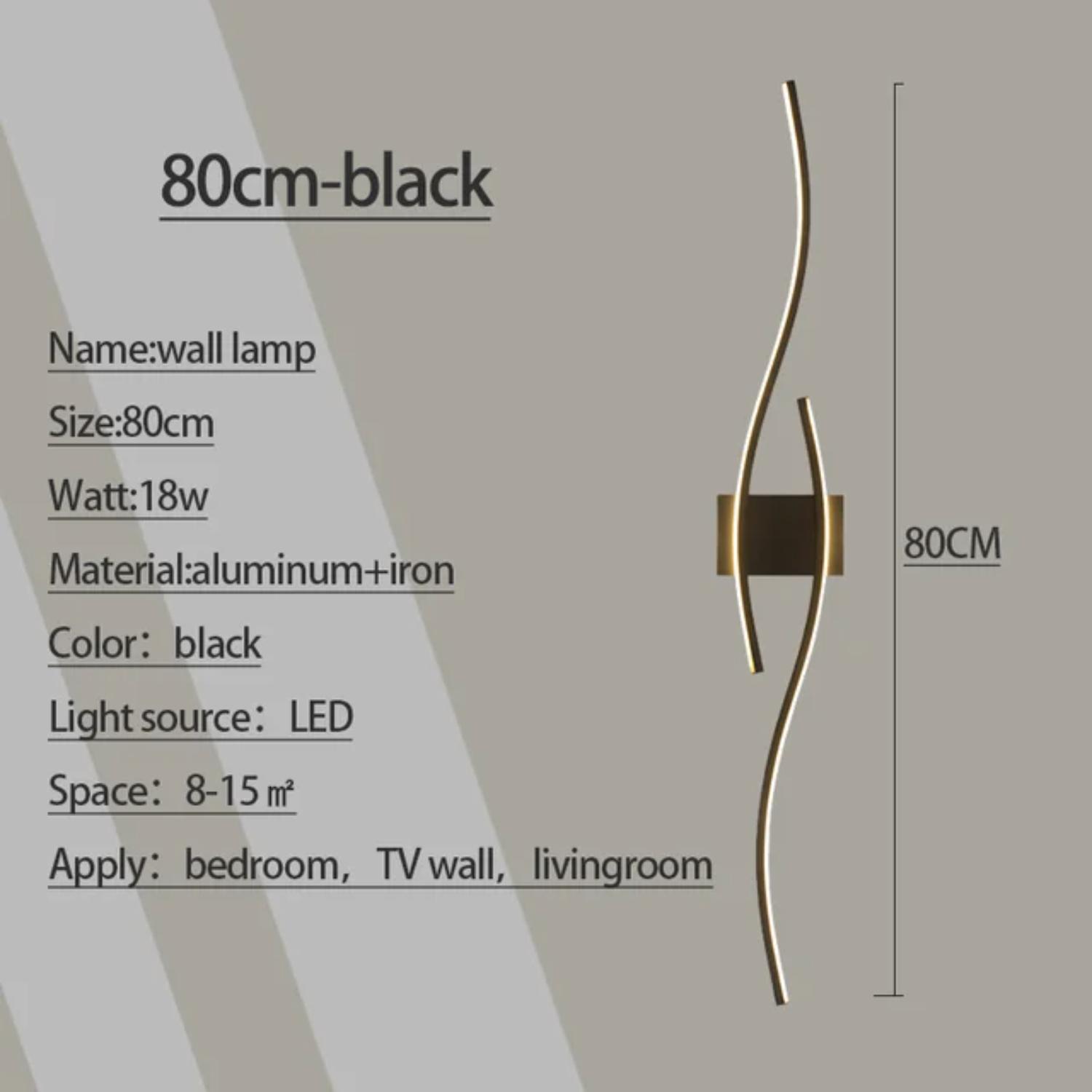 

Новый стильный и современный светодиодный настенный светильник с современным дизайном в форме буквы S, идеально подходит для освещения прохода и гостиной, лампа 18 Вт Cool White5500-7000K