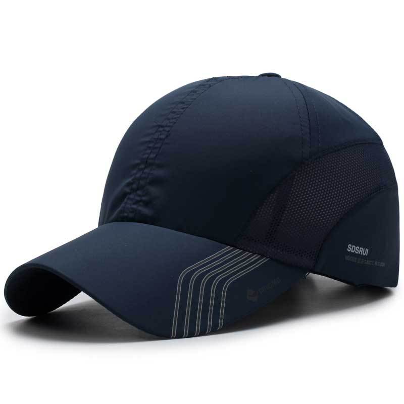 Summer Mesh Baseball Caps For Men Outdoor Sports Quick Drying Sunhat Unisex Solid Cycling Hats Women Print Sunscreen Cap New