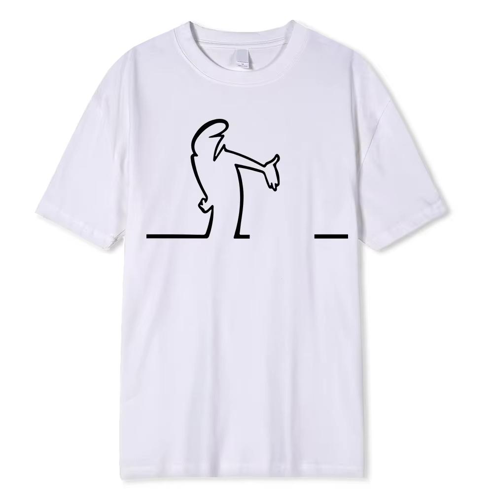 Tolle Space Coaster T-Shirts La Linea TV-Serie Aufdruck Streetwear Unisex Street Fashion Reines Baumwoll-T-Shirt Lustige T-Shirts Oberteile