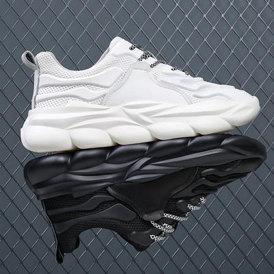 Herenschoenen 2025 nieuwe lente- en zomerplatform dad shoes veelzijdige ademende mesh sport- en vrijetijdsschoenen heren kleine witte tide schoenen
