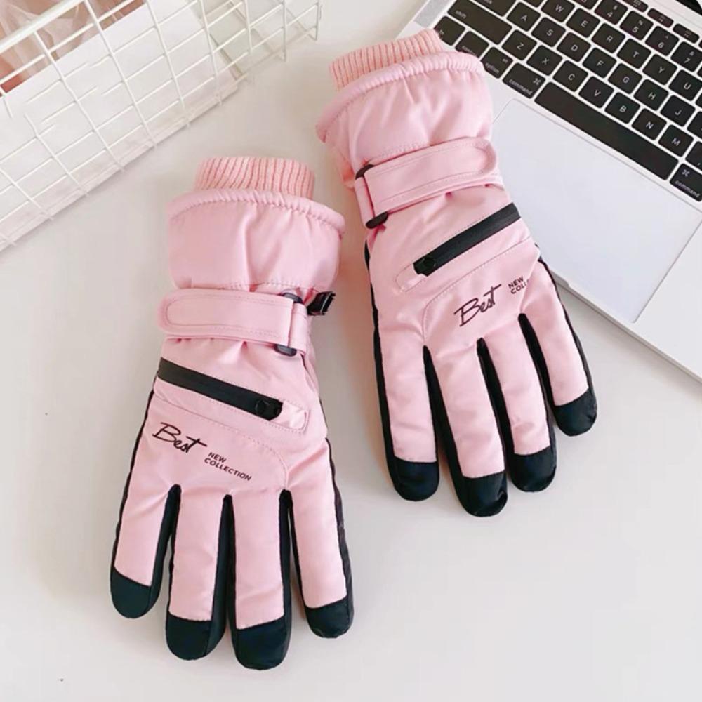 Winter Warm Outdoor Sports Mittens Non-slip Cycling Gloves Portable Touchscreen Ski Gloves