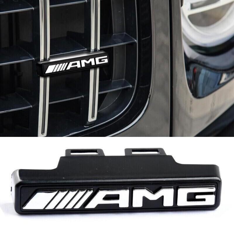 80x35mm Car Front Hood Grille Emblem Badge for Mercedes Benz AMG G Class W463 W464 G63 G65 W204 W205 W210 W211 Accessories VE1