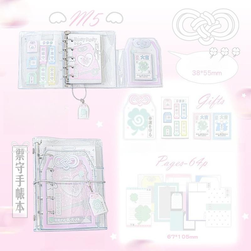 Transparent PVC Photocard Album for 3 Inch Card Amulet Series Photo Binder with 15pcs Lucky Charm Kpop Idol Photo Album 2025 New